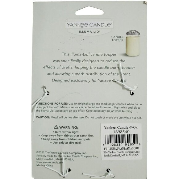 New Skull Roses Illuma Lid Topper Yankee Candle Phantasmagoria Gothic Halloween - Picture 6 of 7